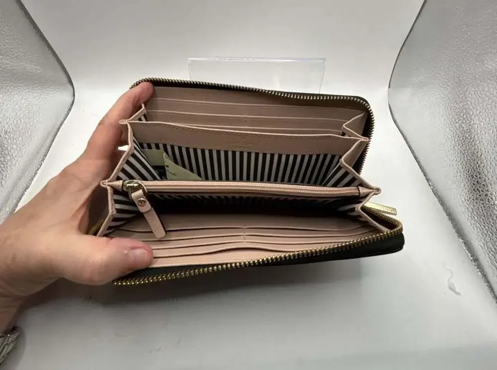 Kate Spade Cameron Street Lacey Saffiano Leather Zip Around Wallet